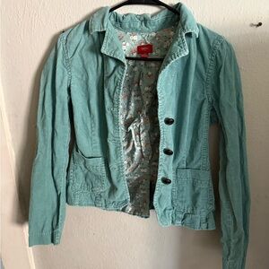 Vintage blue corduroy, blazer jacket